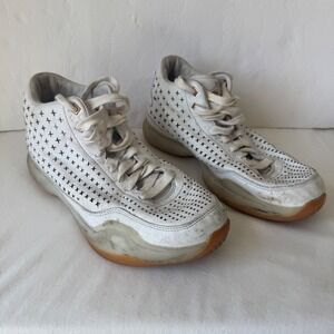 RARE Nike Kobe‎ X Mid Ext White Gold Gum Leather Mens 10 Basketball Shoe